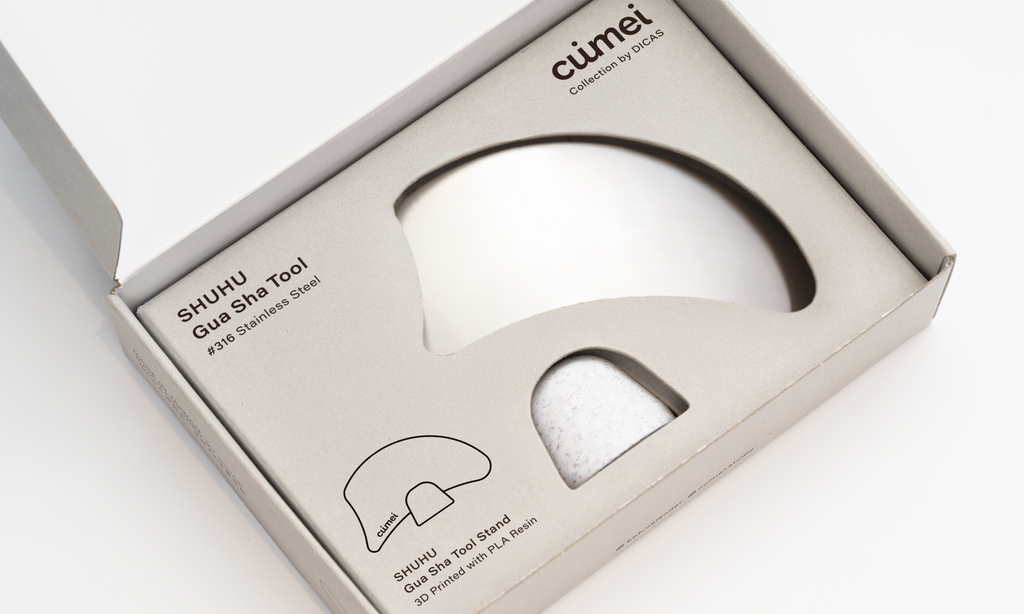 SHUHU - Stainless facial massager Gua Sha - Single