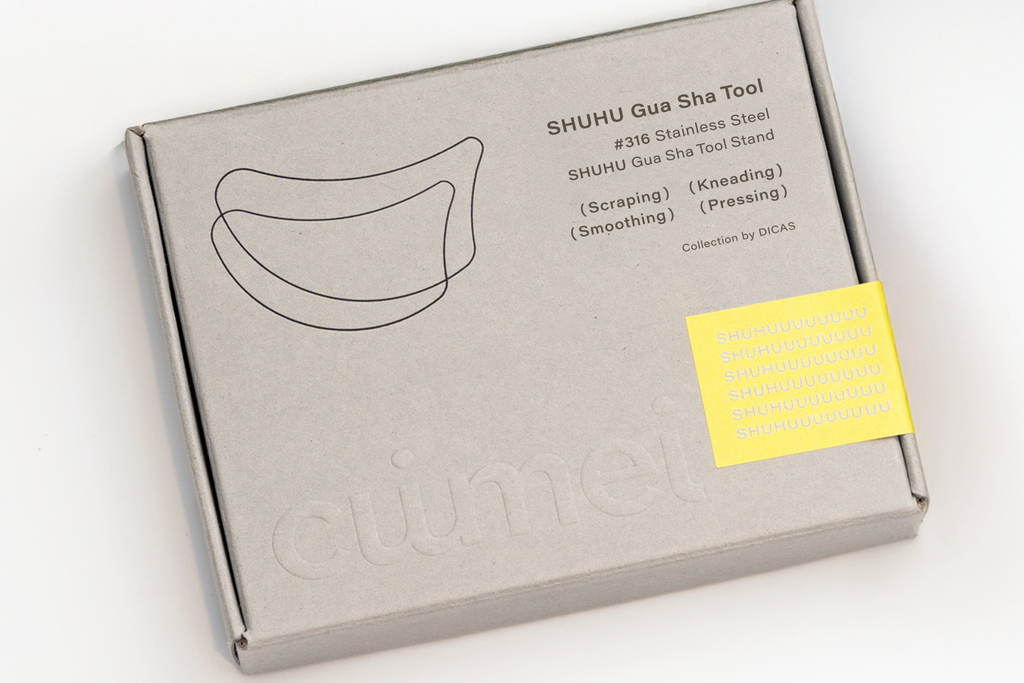 Stainless facial massager Gua Sha - DUO (Bunny+SHUHU)